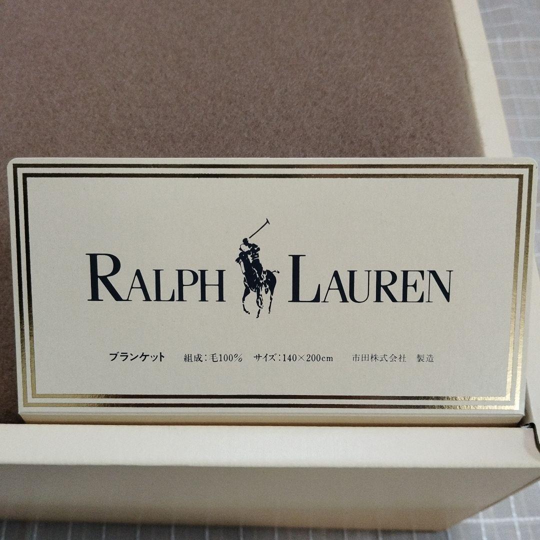 RALPHLAUREN ラルフローレン 毛布 ブランケット 毛100% レア？
