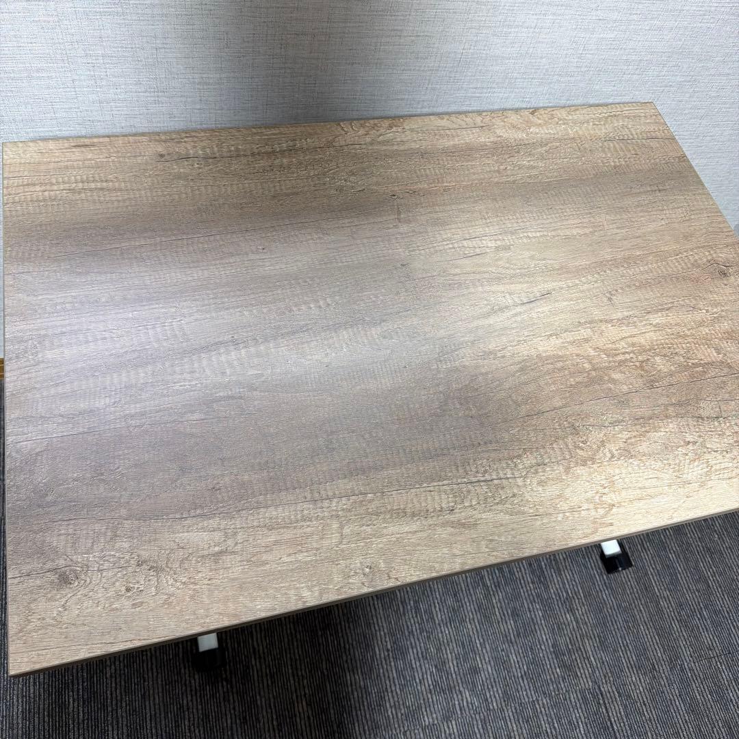 未使用品武田コーポレーションガス圧昇降式テーブルナチュラル 90×60×71.5