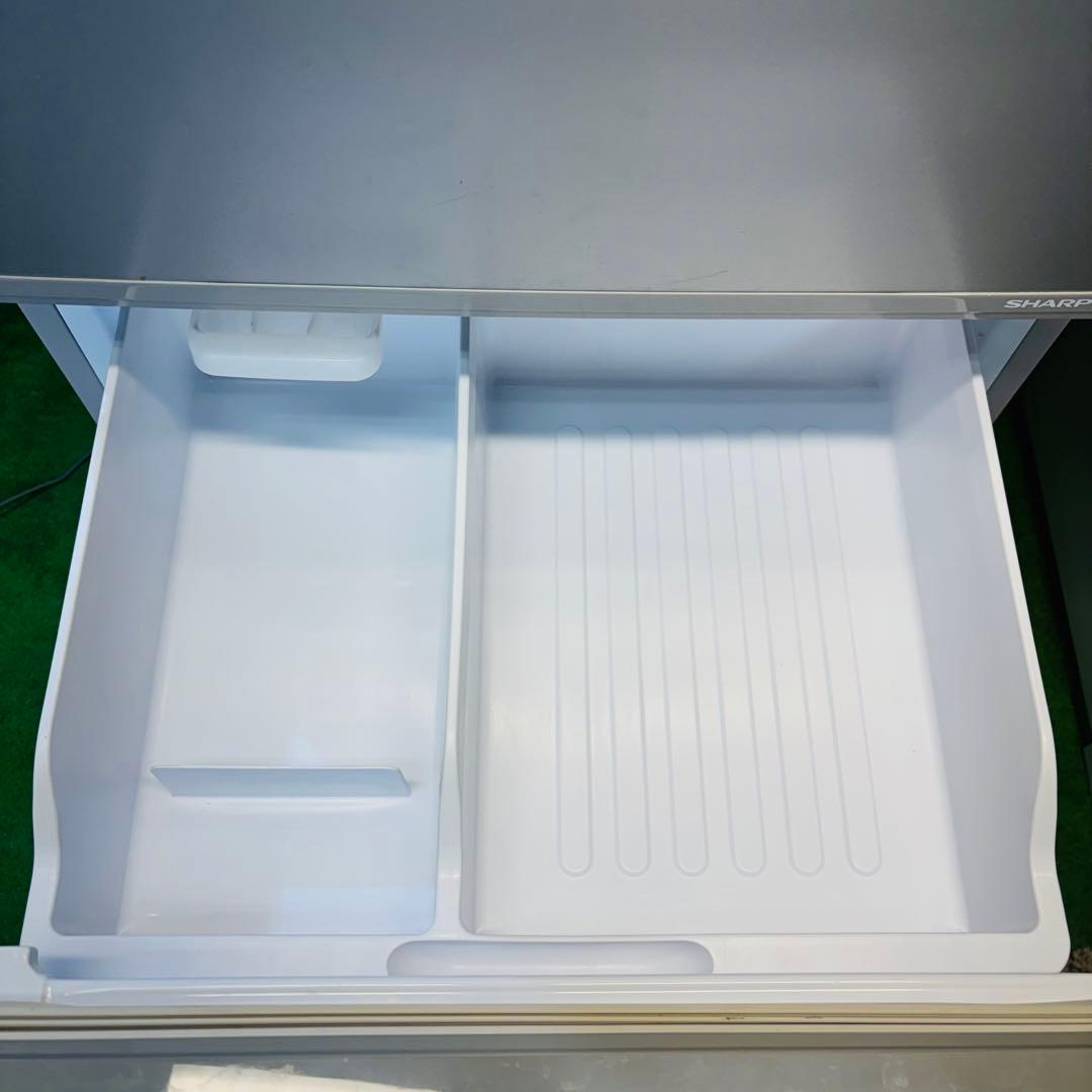 SHARP 350L 冷蔵庫 両開き ロータイプ 20年製【地域限定配送無料】