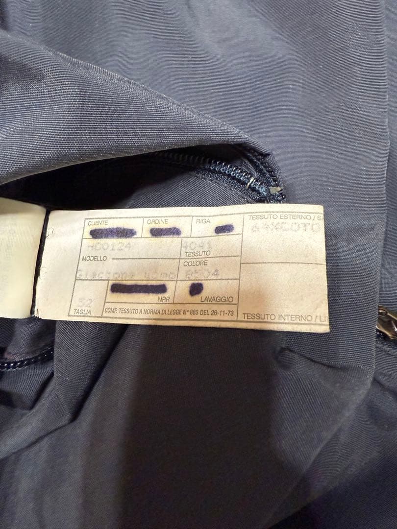 アルマーニコレッツォーニ　コットンナイロンジャケット　グレー系