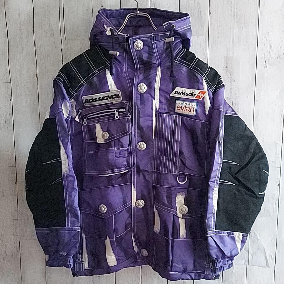 【ROSSIGNOL】ロシニョール フルジップ スキーウェア 上下セット M 紫