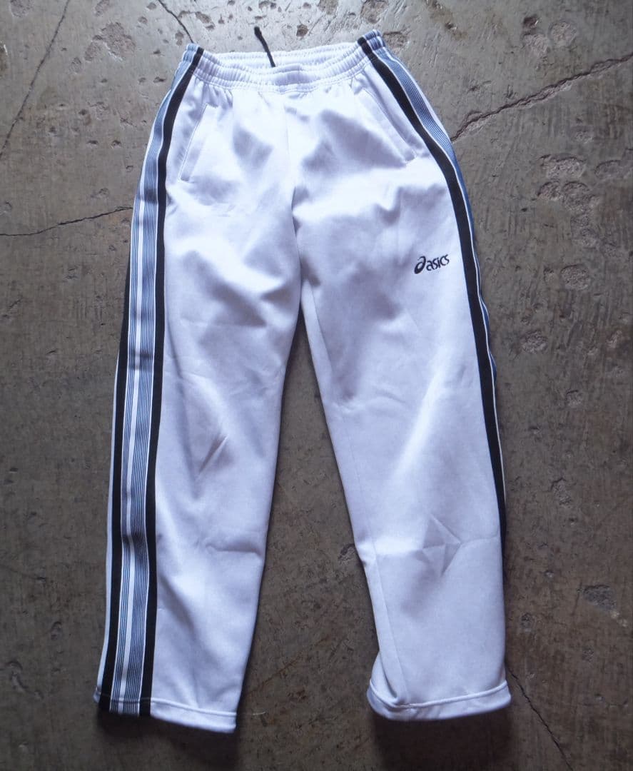 asics アッシュグレー　ジャージ上下セット　L-XL　セットアップ