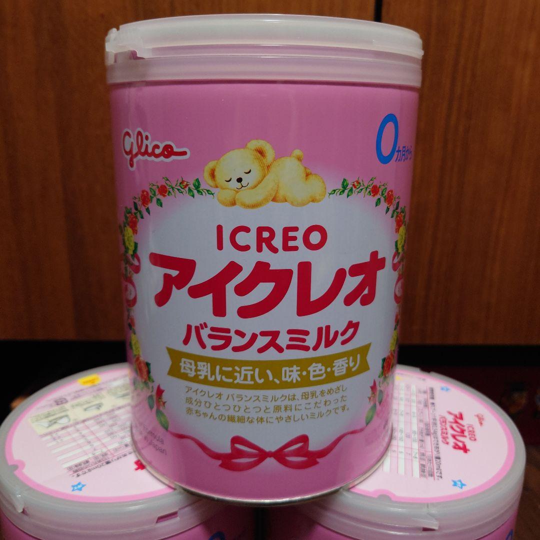 【新品】江崎グリコ アイクレオバランスミルク800g 3缶