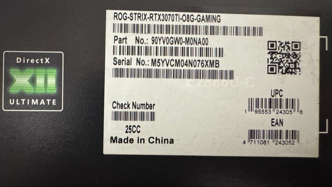 グラフィックボード・グラボ・ビデオカード ASUS ROG Strix NVIDIA GeForce RTX 3070