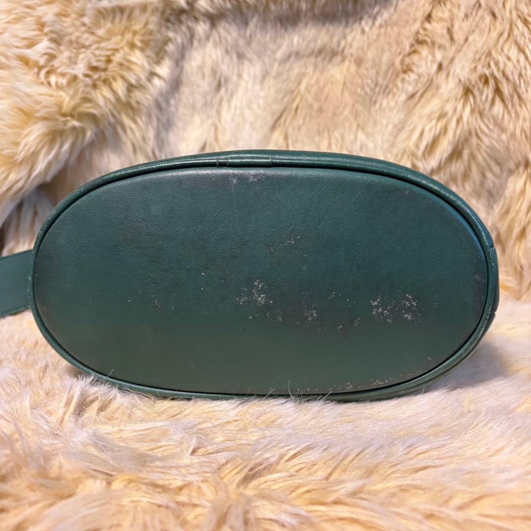 希少OLD COACH　オールドコーチ／USA製緑ショルダーバッグ0620301