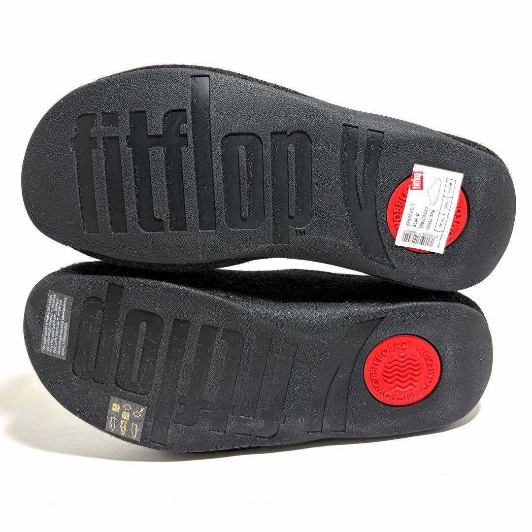 新品同様☆fitflop SHUV FELT シャビフェルト ブラック 24cm