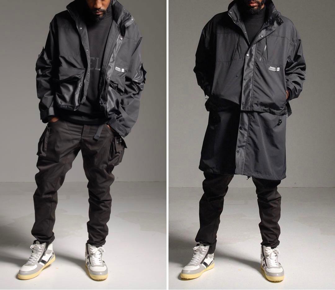 ラッセルノ ゴルフ 2Way カスタム ロング ジャケット ブラック XL 6