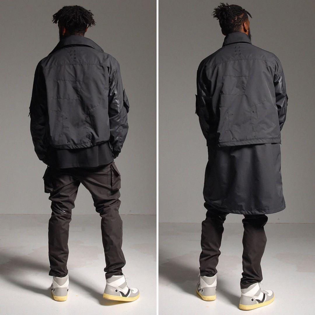 ラッセルノ ゴルフ 2Way カスタム ロング ジャケット ブラック XL 6