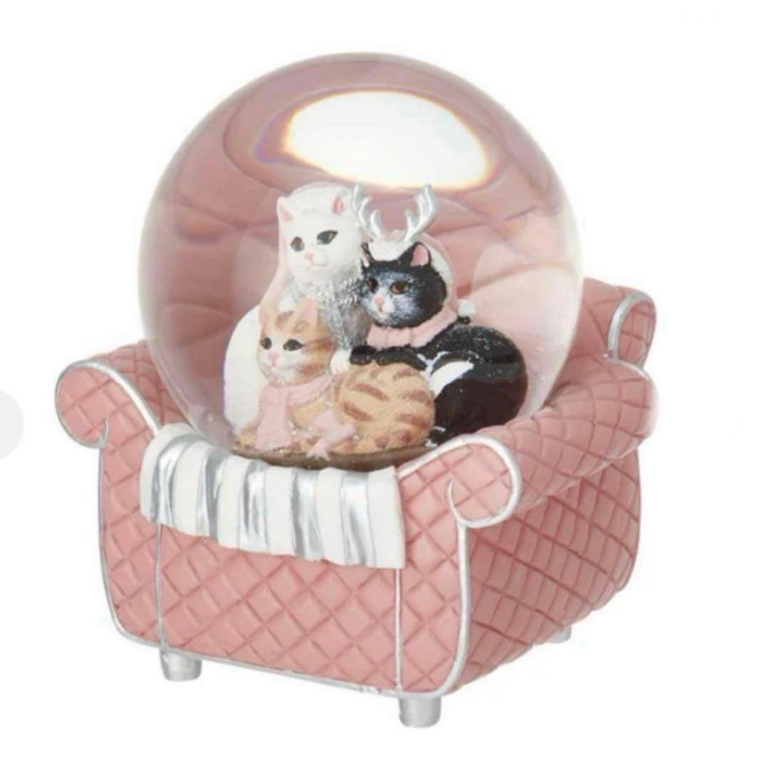 スノードーム　キャット　ソファー