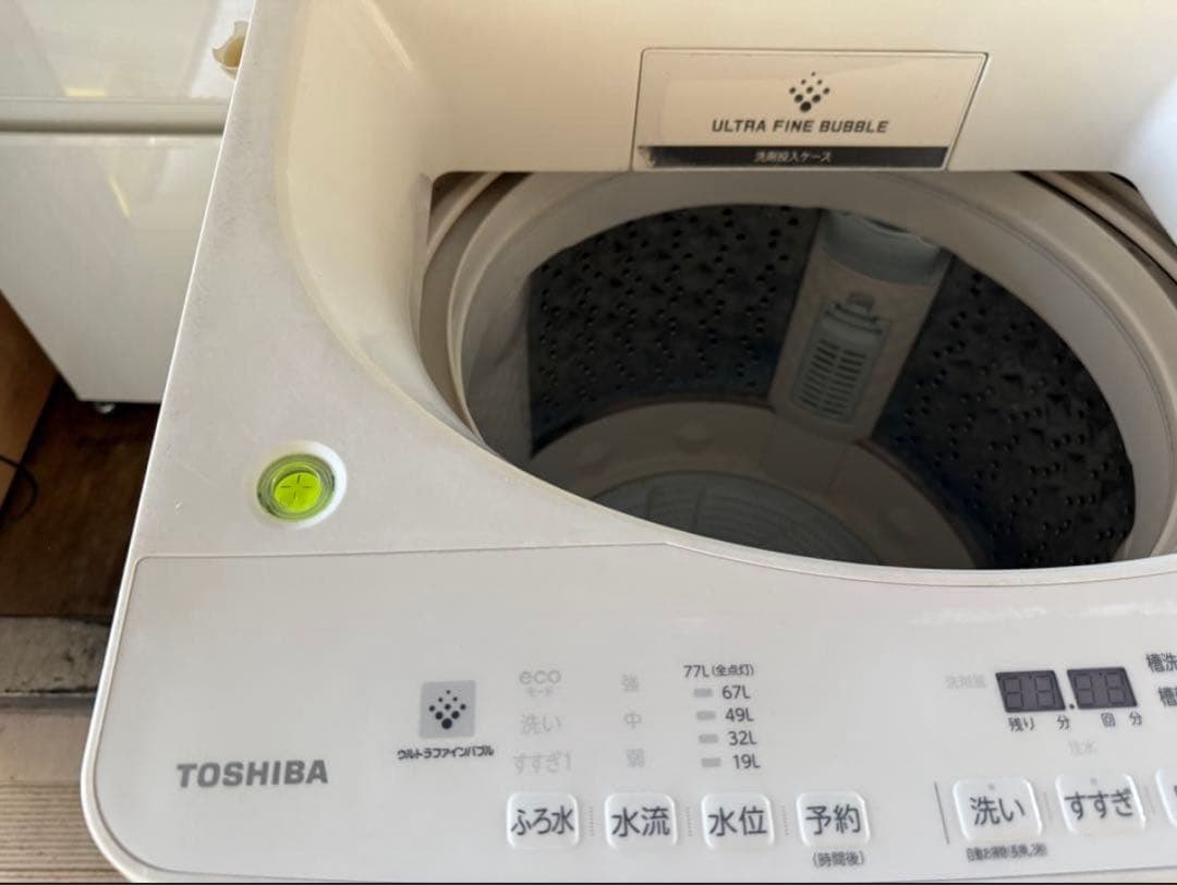 2019年式 10kg TOSHIBA 洗濯機 AW-10SDE7