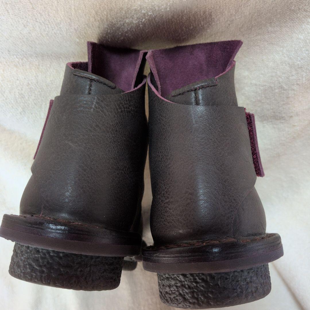 お値下げトリッペンダークグレーレザー ストラップブーツ