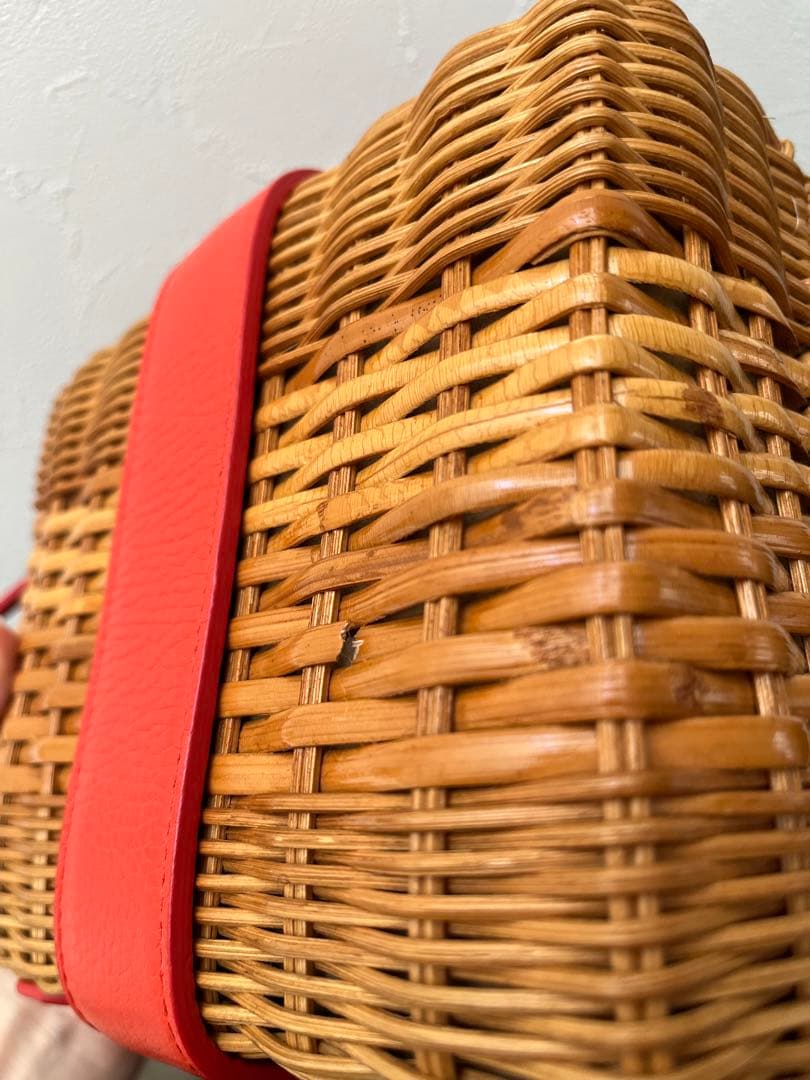 き*こ様 Mark Cross マーククロス　かごバッグ　カゴ　ショルダー　ラタ