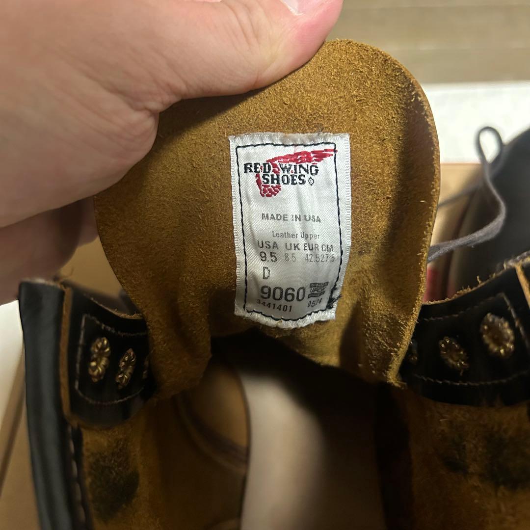 【美品】9060 ベックマンフラットボックス　9.5D redwing