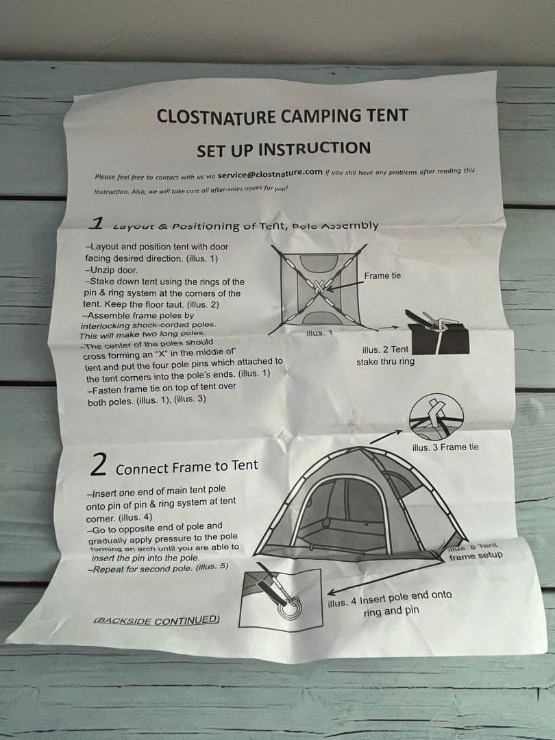 Clostnature テント 2人用 キャンプ 冬用テント　軽量 簡易 テント