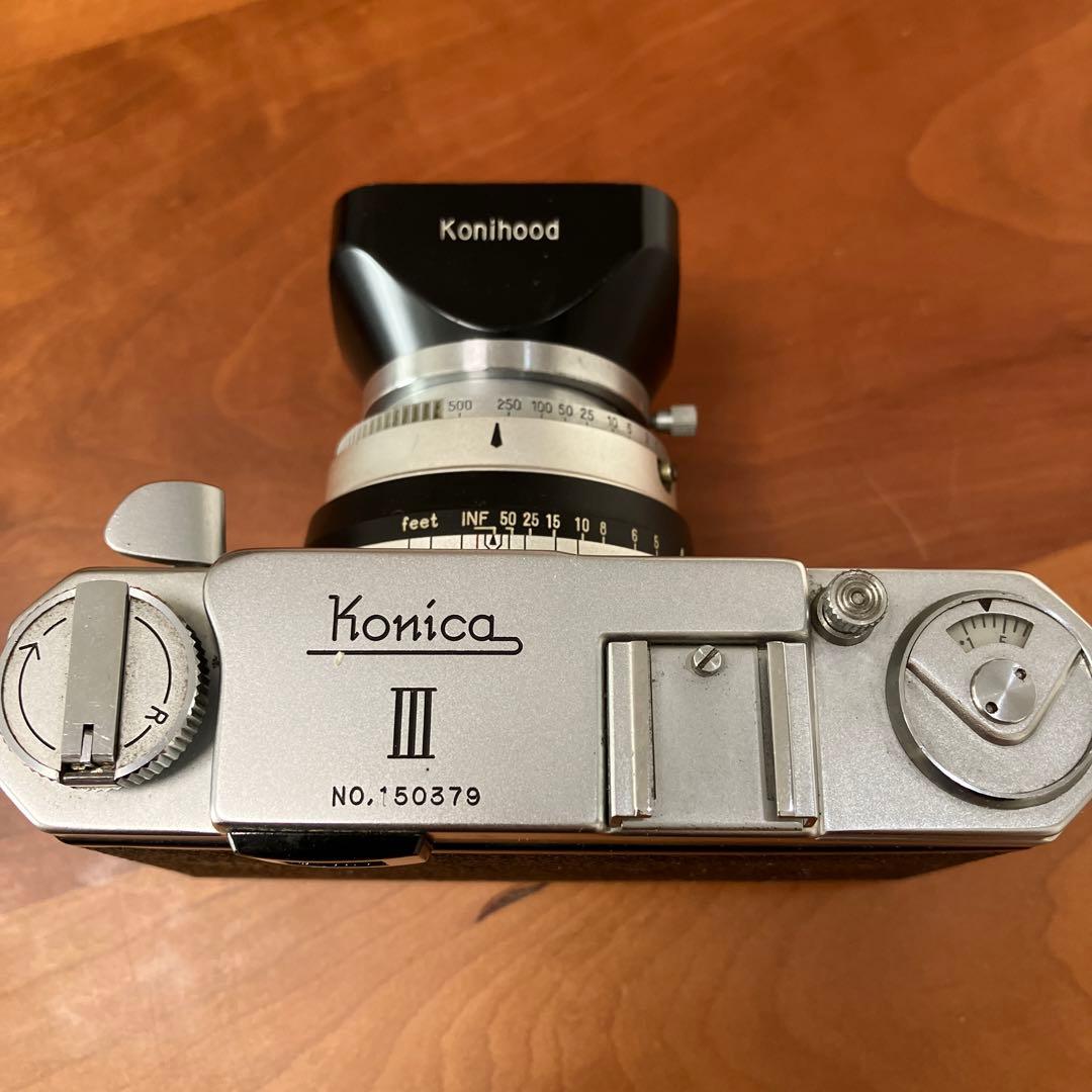 Konica コニカ III 1:2 f=48mm レンズフード付き