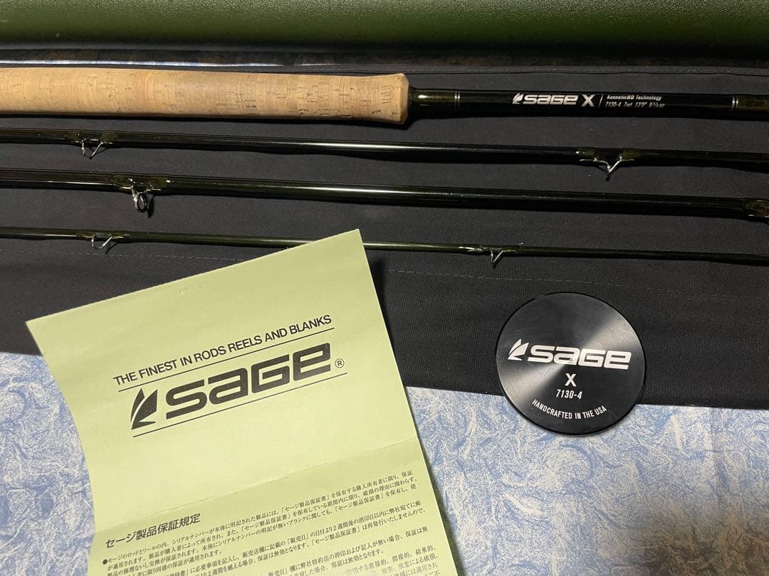 SAGE X フライロッド 7# 4ピース ケース付き