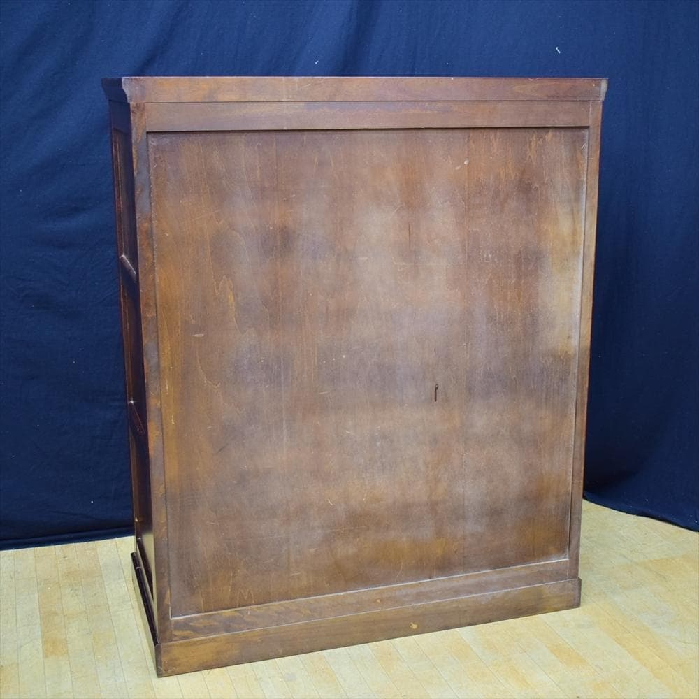 【送料込】 北海道民芸家具 樺 無垢 ６段９杯 タンス チェスト