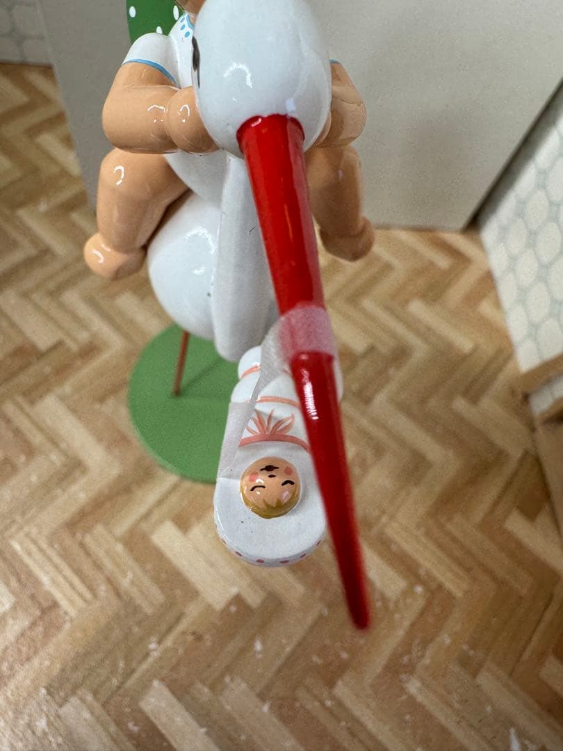 ヴェント & キューン　Wendt & Kuhn 赤ちゃん　コウノトリ　ピンク