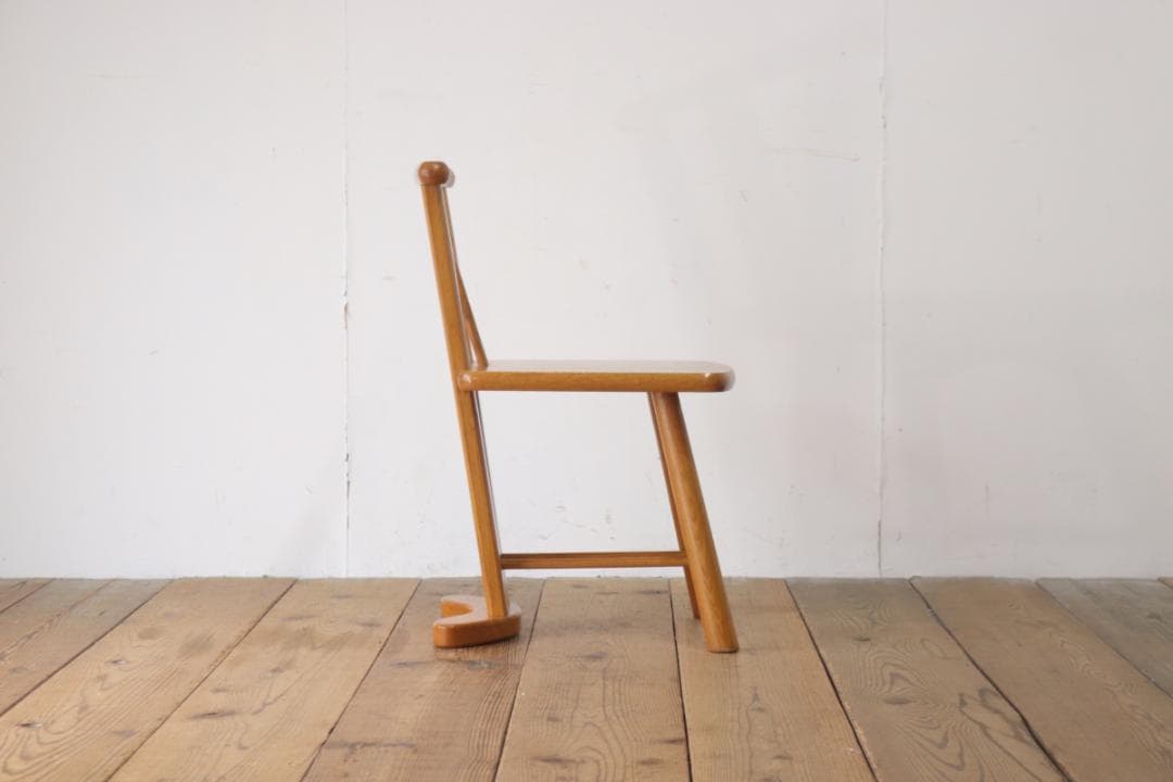 ヴィンテージ ダイニングチェア 椅子 低座 オーク材 ナチュラル