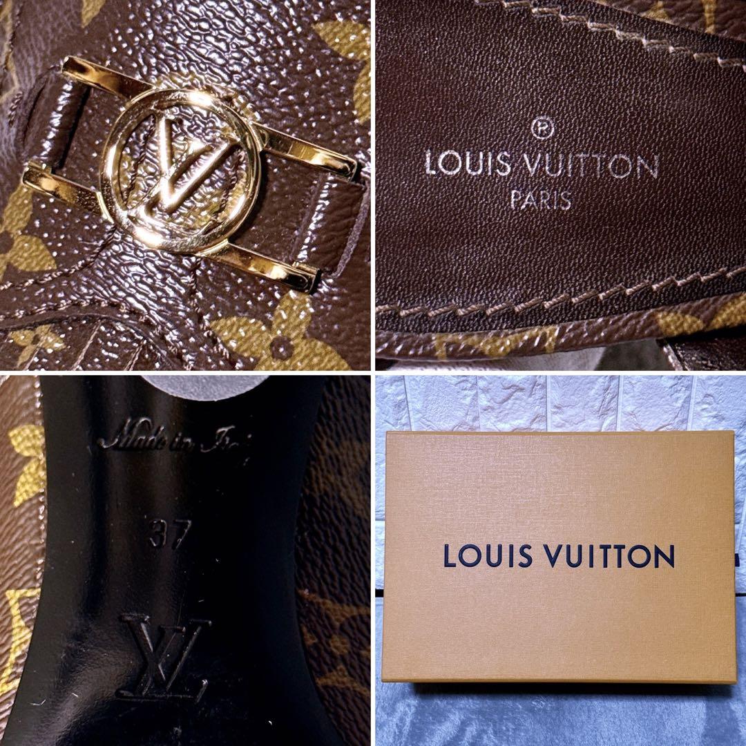 箱付き【未使用級】ルイヴィトン インディアナラインミュール モノグラム LV金具