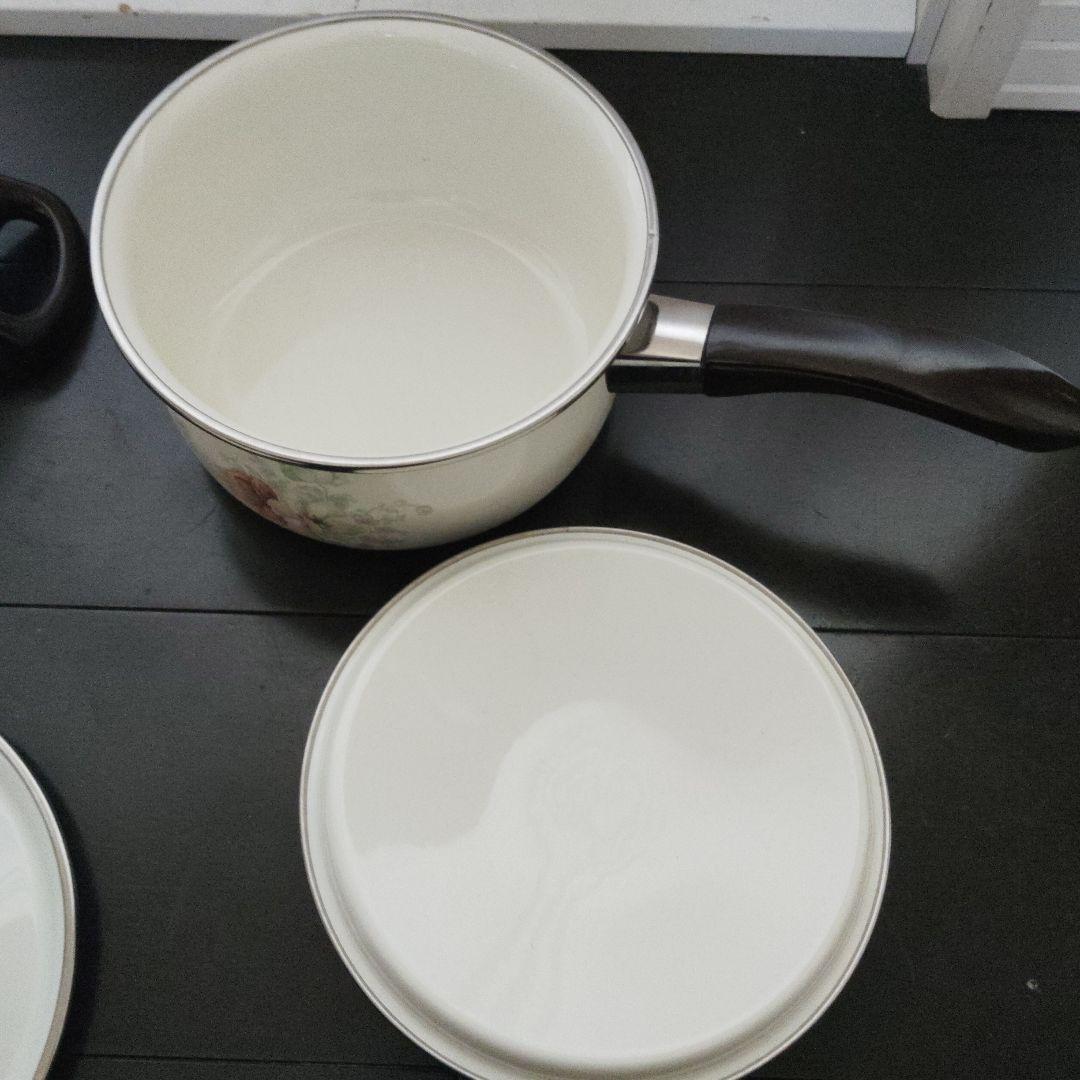 ハイランドホーローウェア　鍋セット 18cm 20cm