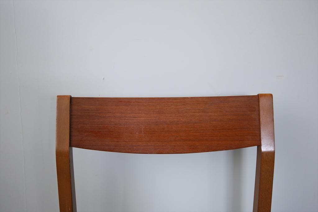 英国ヴィンテージチーク古木ダイニングチェア/椅子イス/モダン(92-259-3)