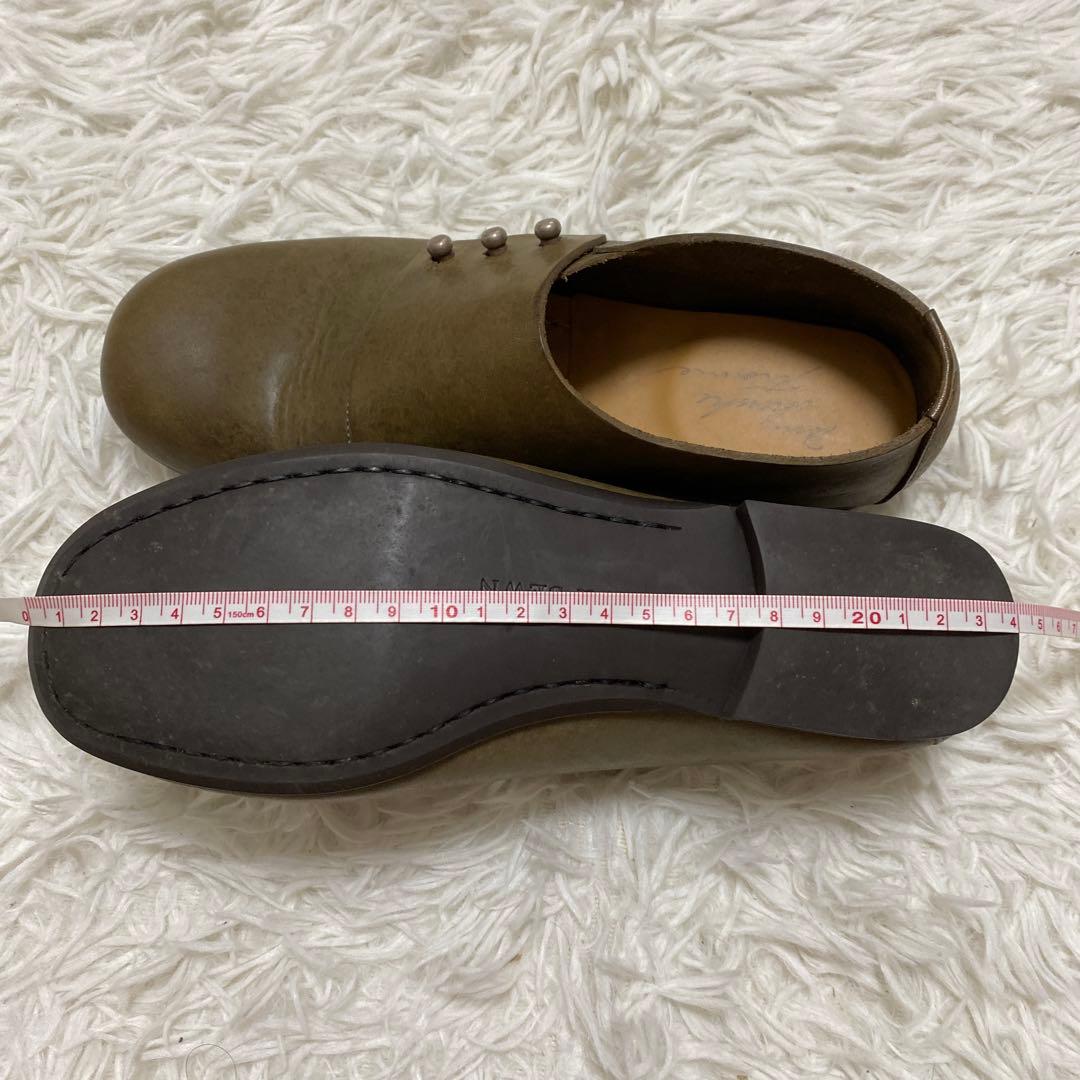 【美品】 shoe&sewn Medoc 38 シューアンドソーン モスグリーン