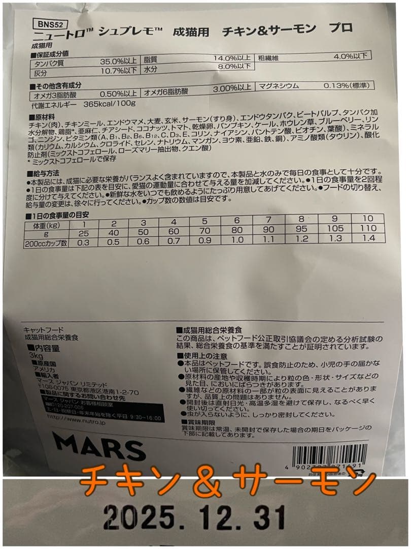 シュプレモ チキン＆サーモン 白身魚＆チキン