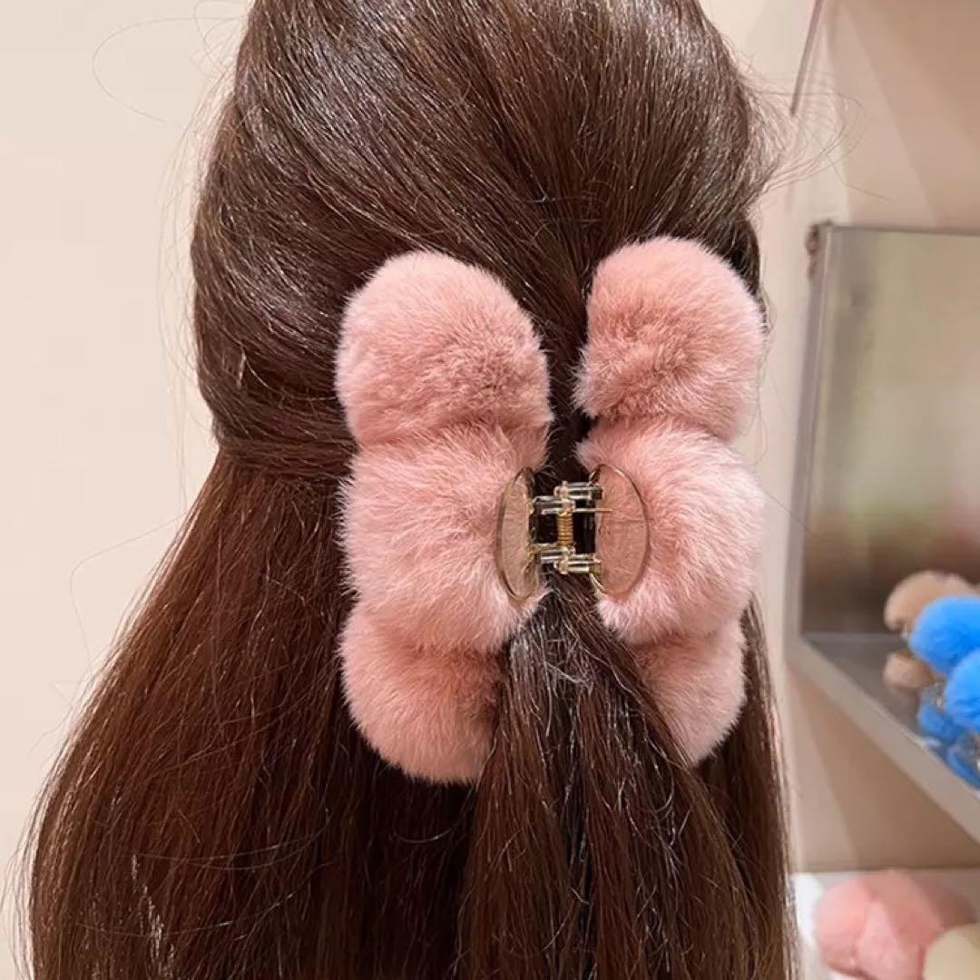 ユカリ　特大ぽんぽん.ヘアクリップ　さらふわファー　韓国　他合計14点