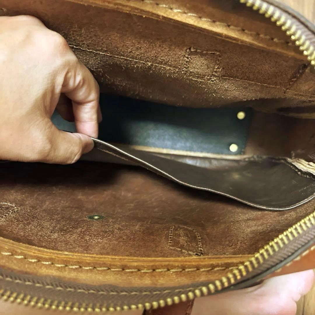 せ*ん様 HERZビジネスバッグ　ショルダーバッグ　A4可　ブラウンcitybo