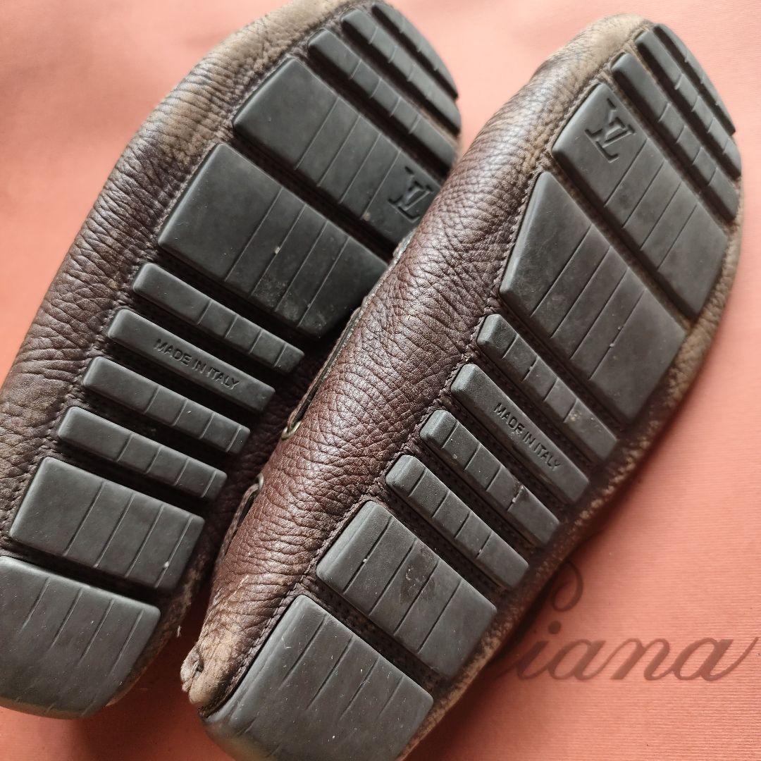 メトロルイヴィトン　ドライビングシューズ レザー モカシン ブラウン