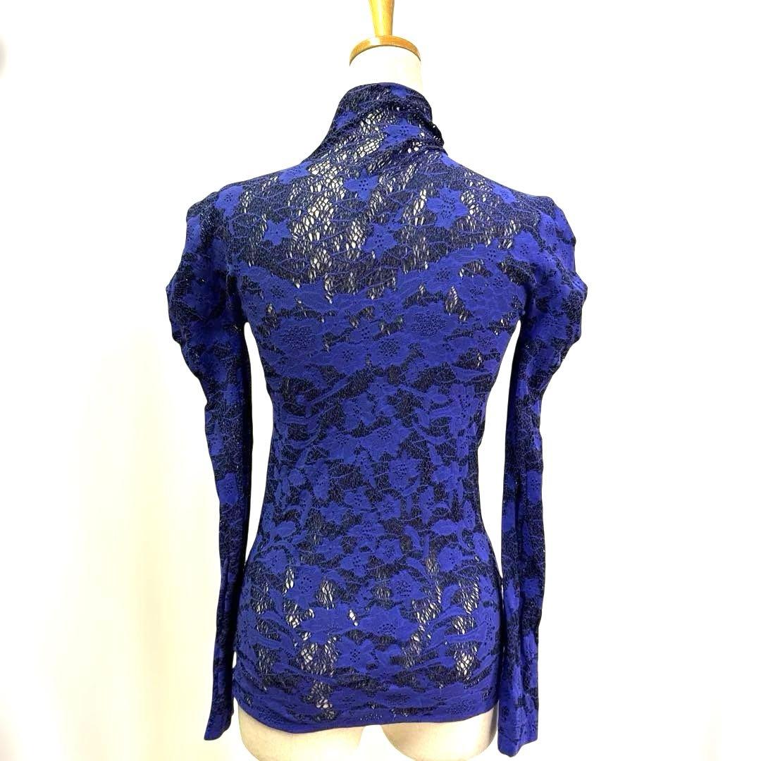 6315★チャコット★SM 青紫 ノーソーイング トップス 社交ダンス