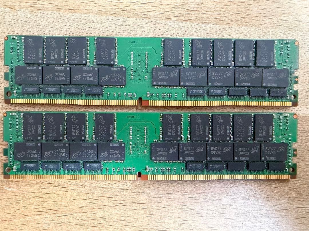 Micron PC4-2666V-LE2-11 64GB×2枚　計128GB