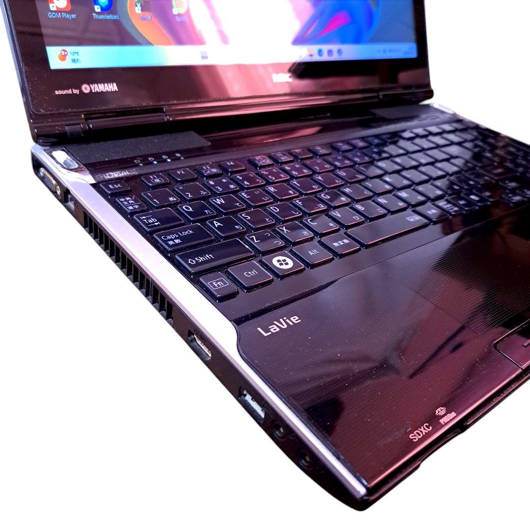 ノートPC ブラック Windows11 オフィス付き i7 16GB SSD