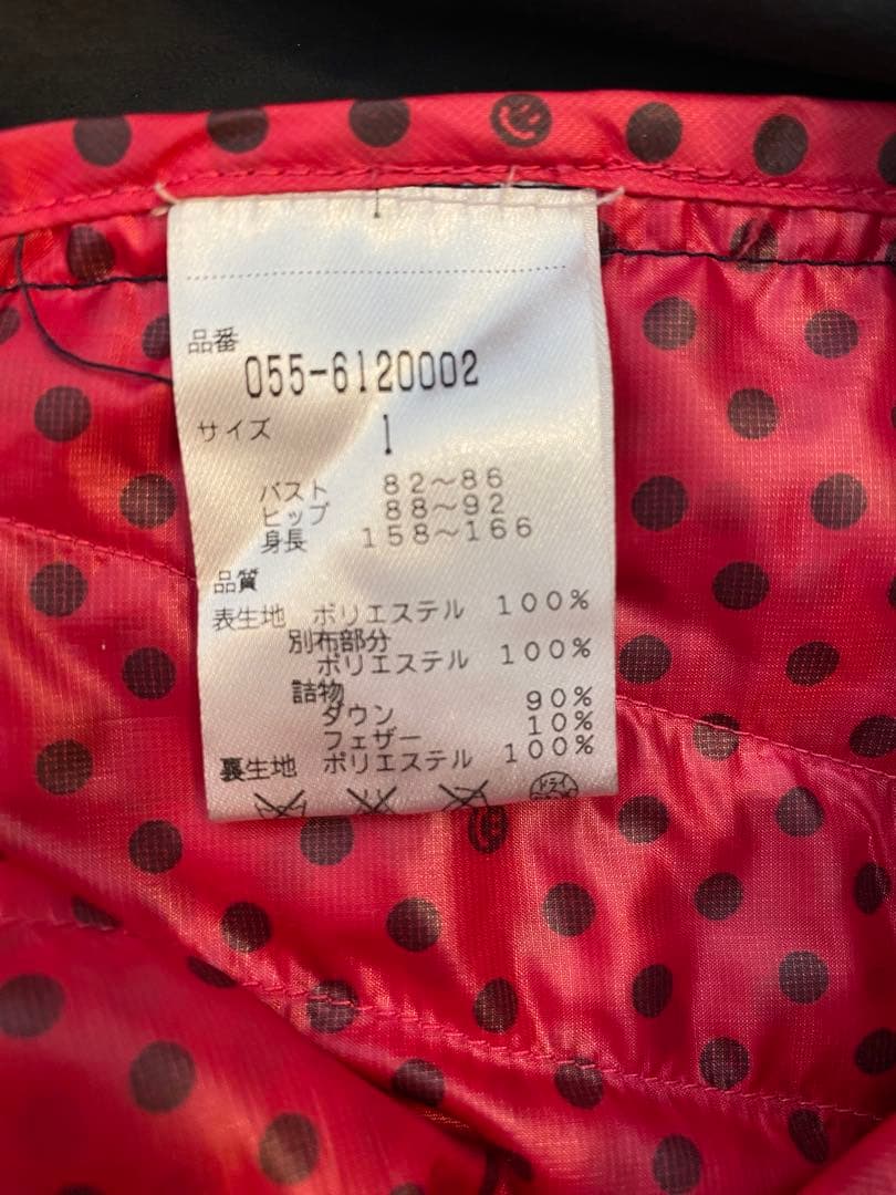 PEARLY GATES ドット柄ダウンジャケット レディースsize M