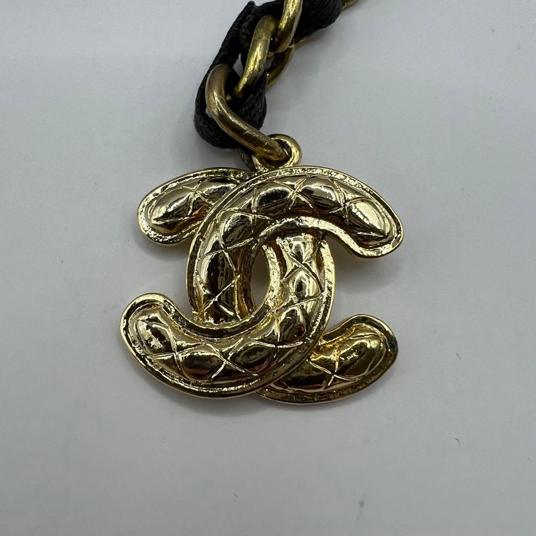 【美品】シャネル チェーンベルト ココマーク ゴールドロゴ 希少 レア