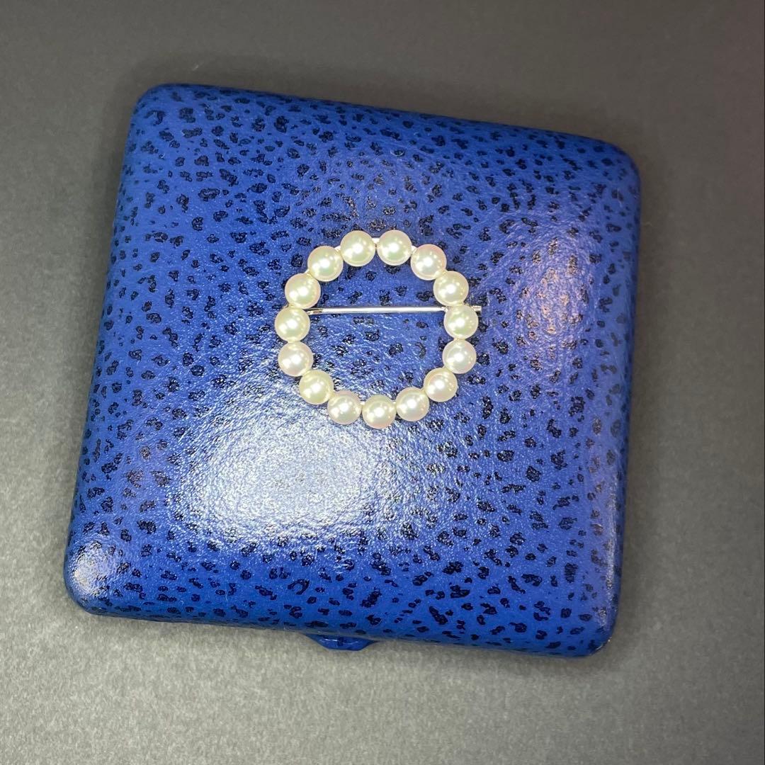 ミキモト　パールブローチ　あこや真珠　入学式　卒業式　ベビーパール　コサージュ