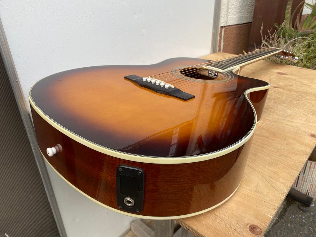 morris r-401 ts エレアコ　アコースティックギター　ソフトケース