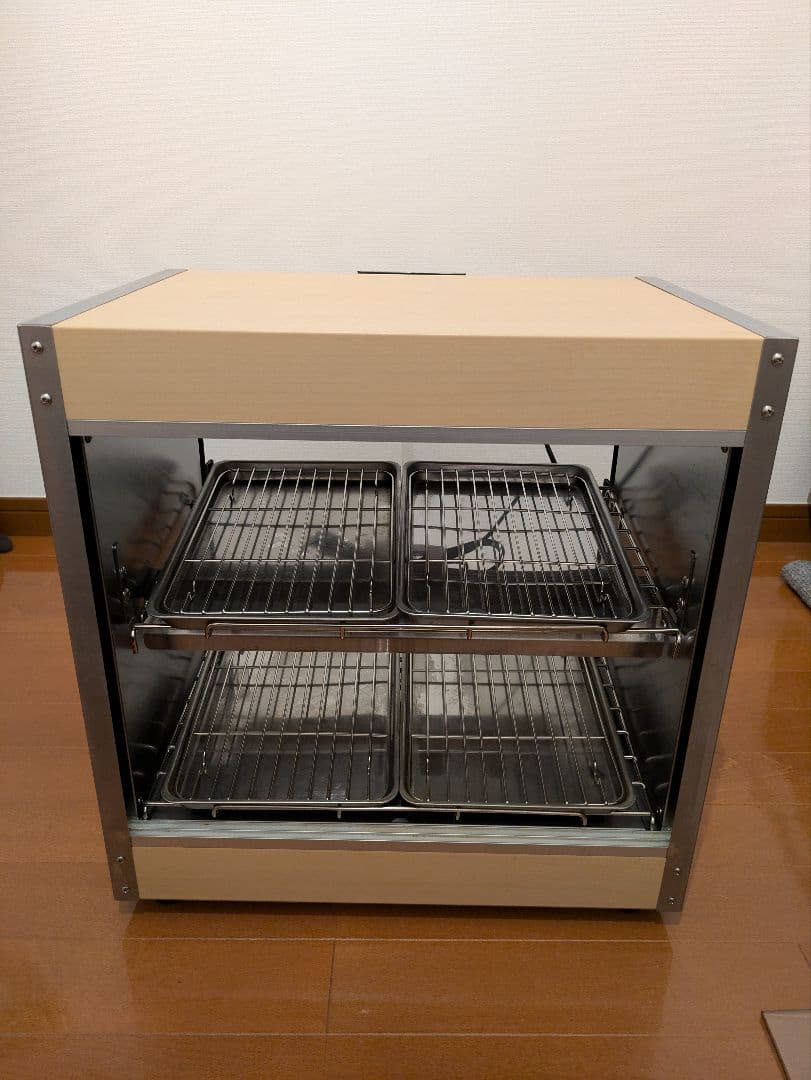 業務用ホットショーケース 木目調 PRO-4WSE (ライトウッド)