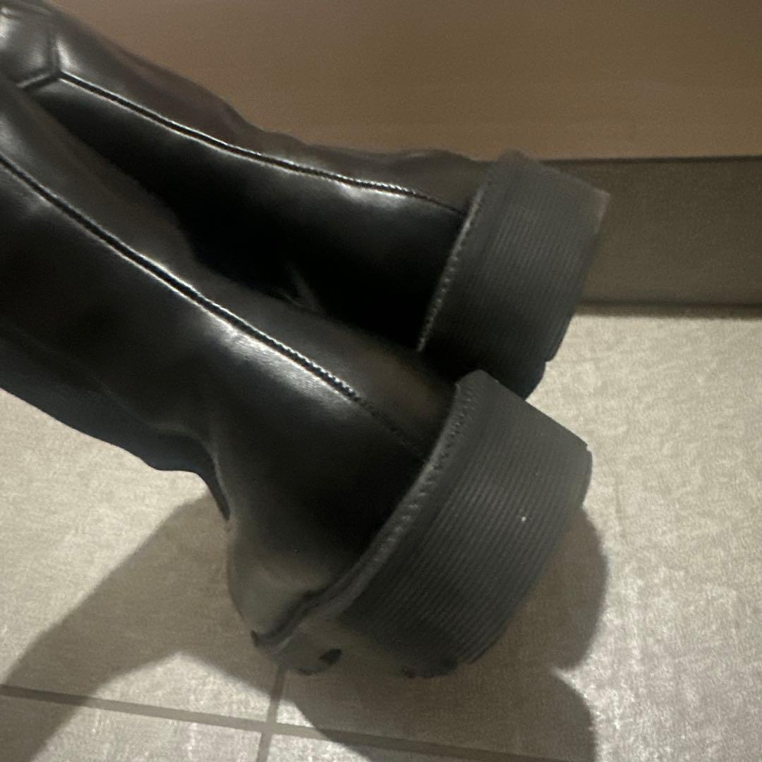 RAKUNA 整体ブーツ　サイドゴア ブラック Lサイズ