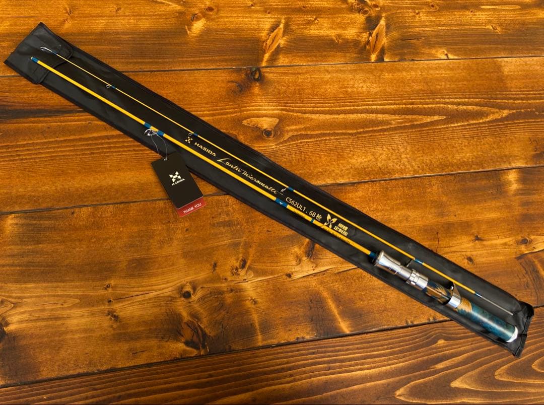 カーボンロッド　トラウトロッド　ベイトロッド　C562UL ウッドグリップ