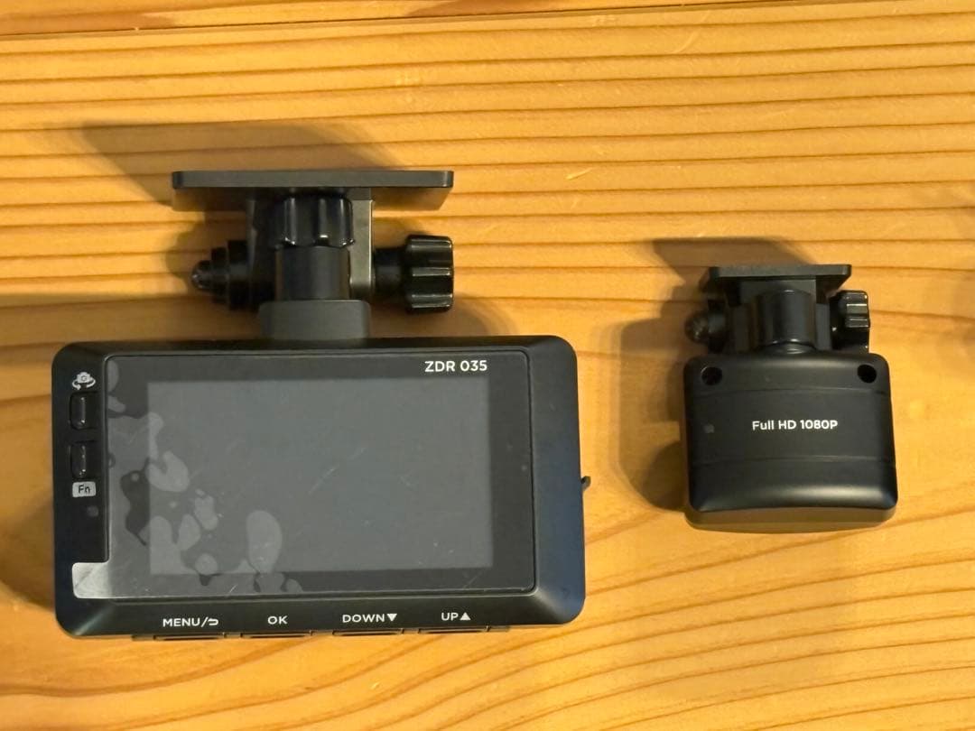 ドライブレコーダー ZDR035 前後2カメラ HDROP-14 SD64GB