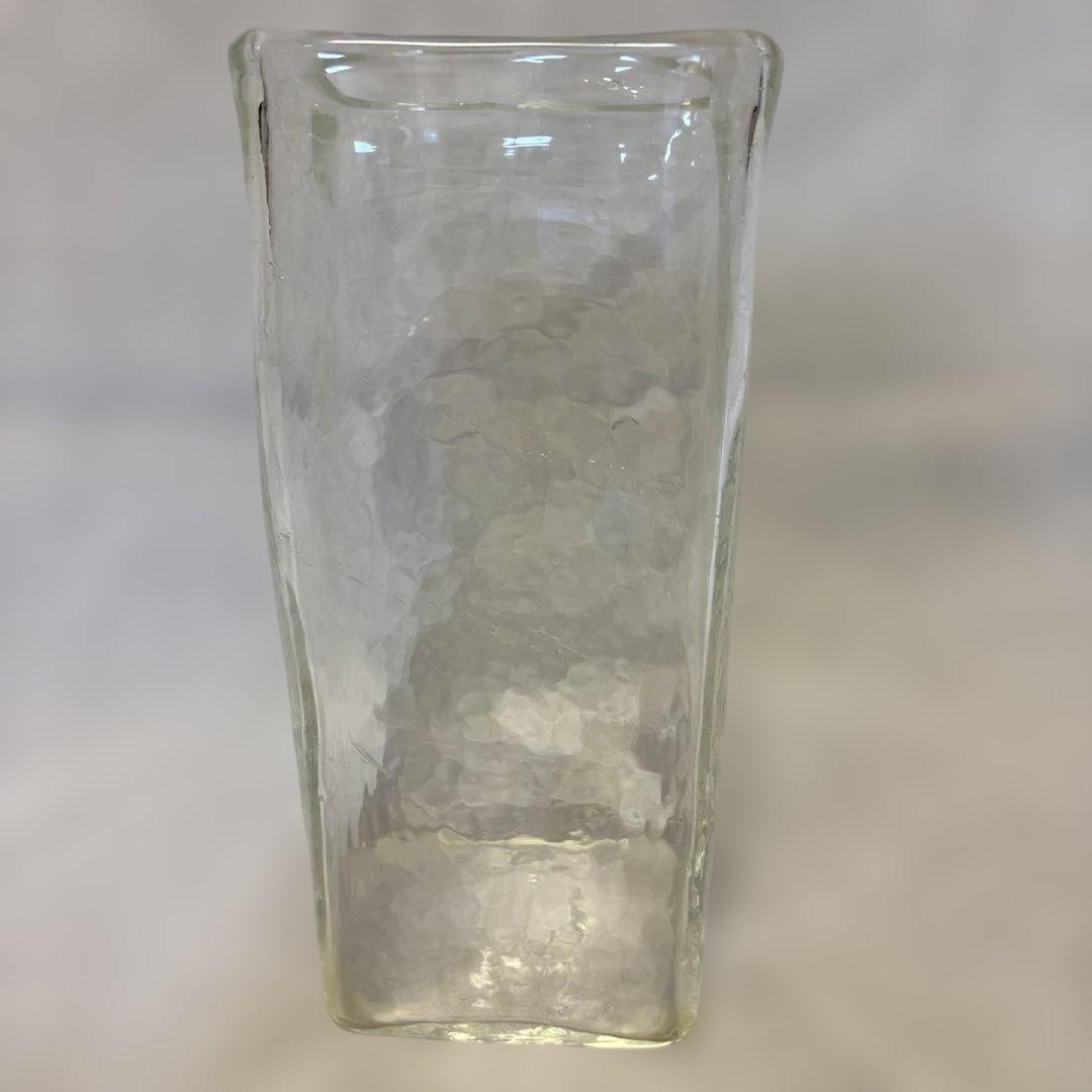 荒川尚也 角形ガラス花瓶 晴耕社ガラス工房 作家物