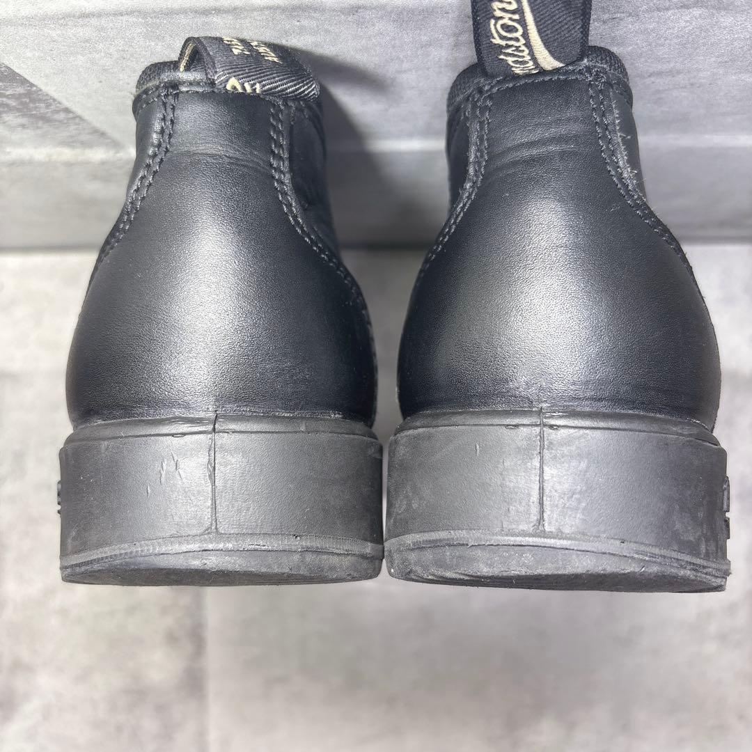 アッパー美品 Blundstone サイドゴアブーツ 7 ローカット 本革 黒