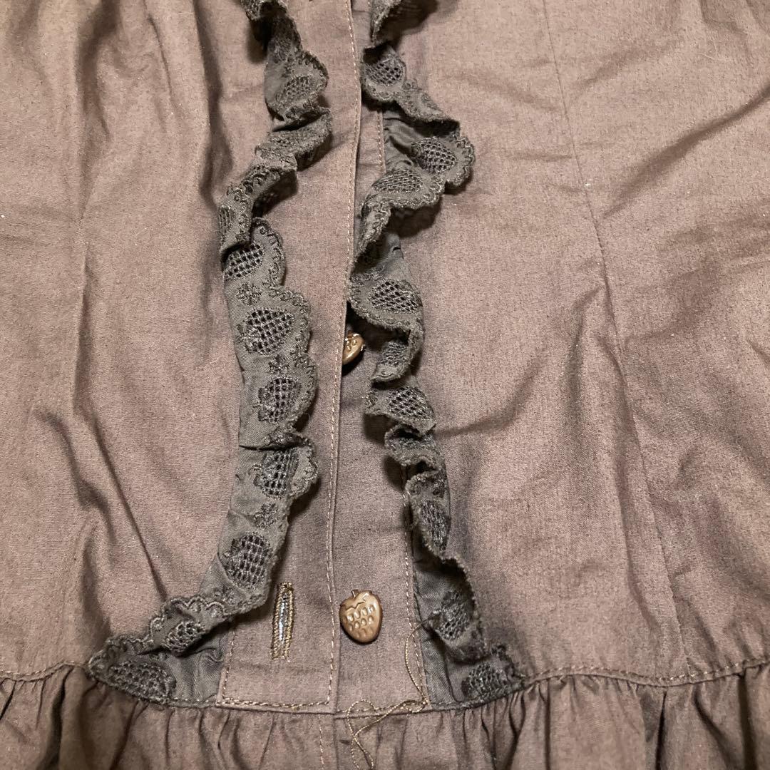 BABY,THE STARS Strawberry Lovesブラウス ブラウン