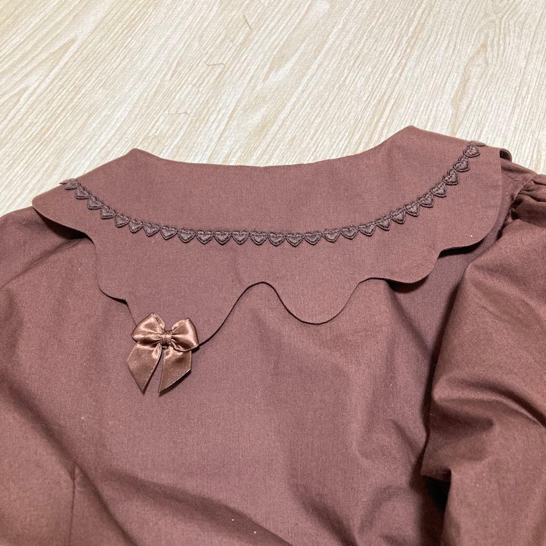 BABY,THE STARS Strawberry Lovesブラウス ブラウン