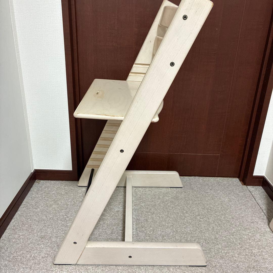 【☆キズあり特価☆】ストッケ　トリップトラップ　ホワイトウォッシュ