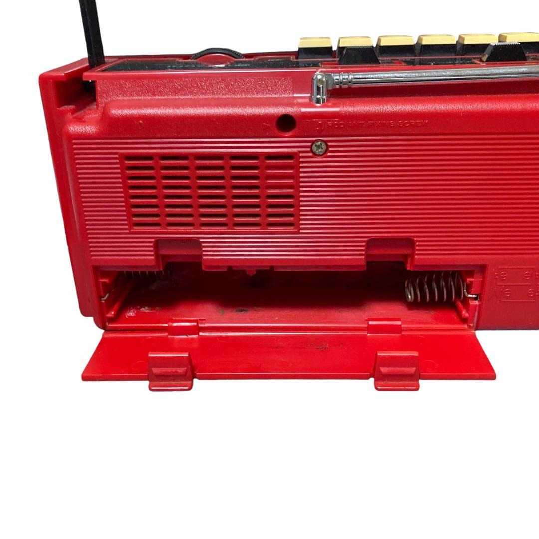 【動作品レア】 昭和レトロ 日立AM&FMラジオ・カセットデッキTRK-W110