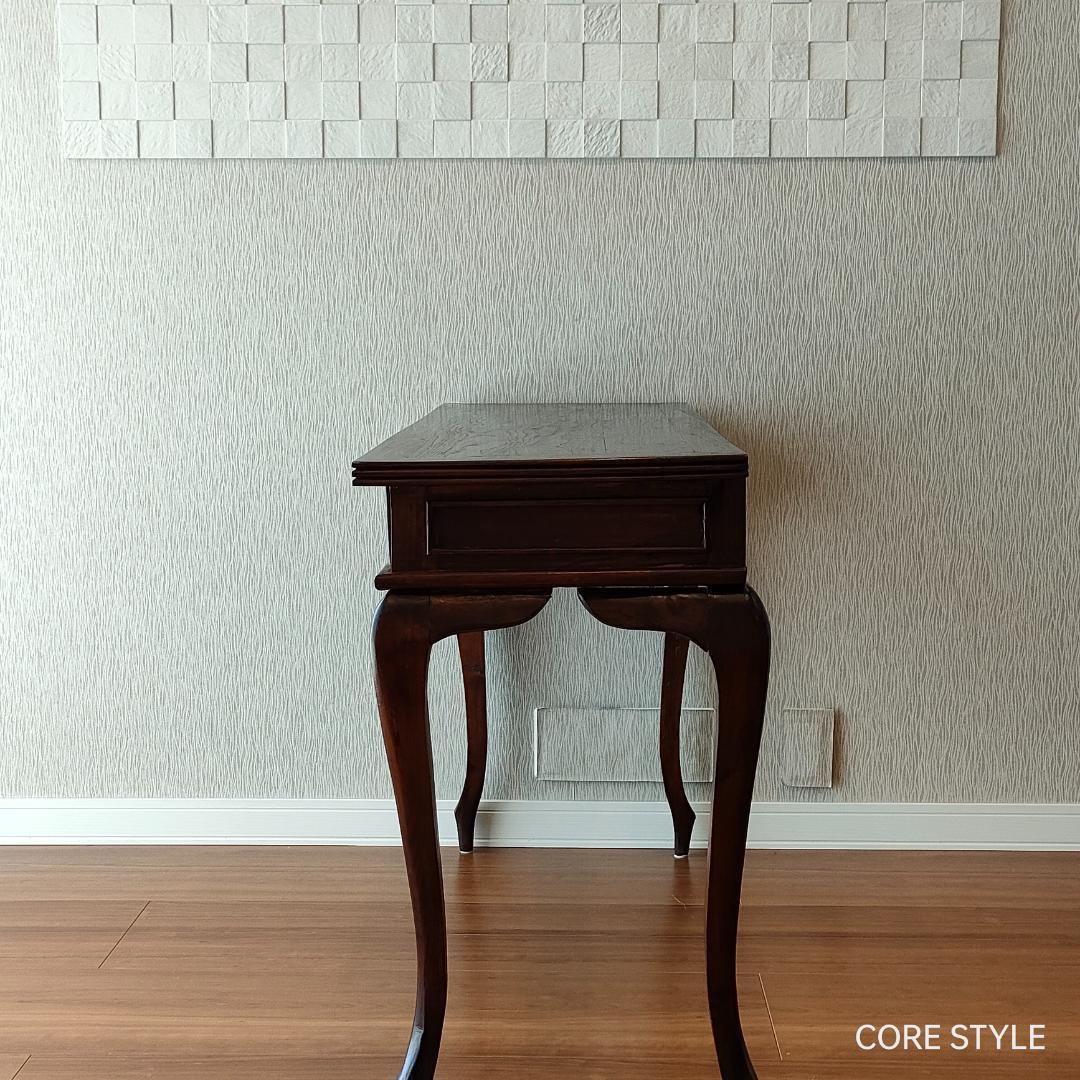 アンティーク　猫脚スクエアテーブル　コンソール　A86