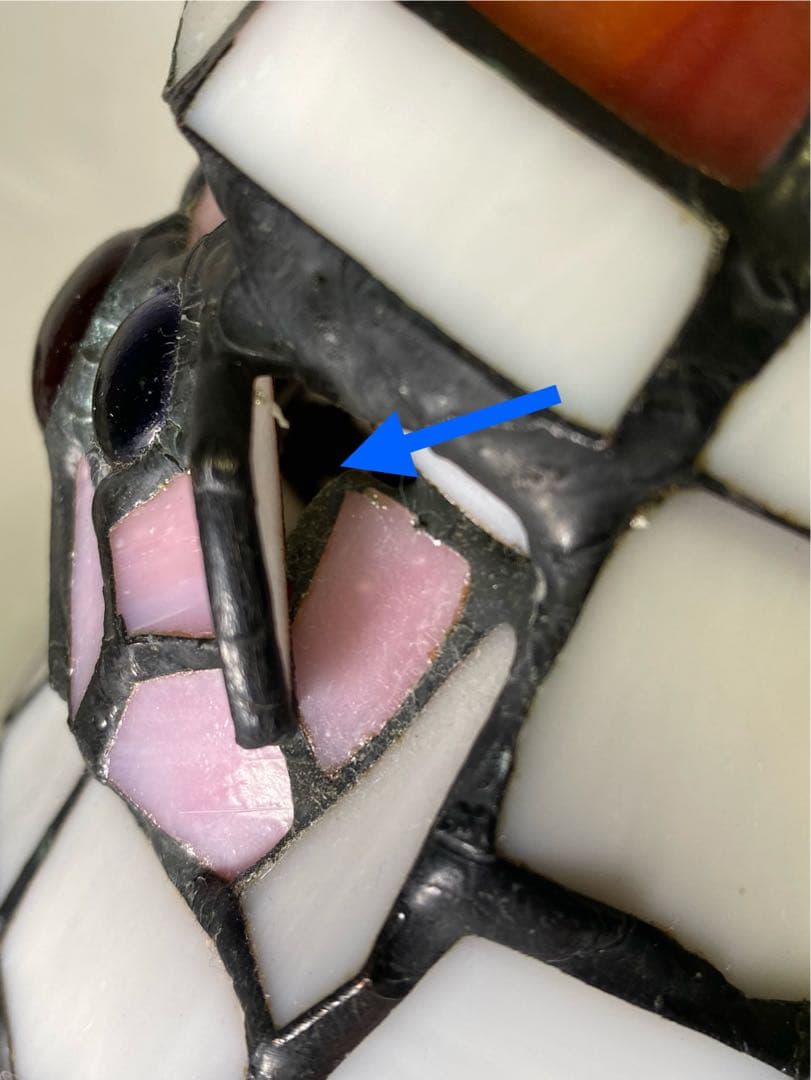 2194❣️ ティファニー　タイプ　ステンドグラス　点滅　ライト　2点セット